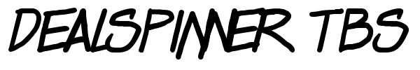 Dealspinner TBS font preview